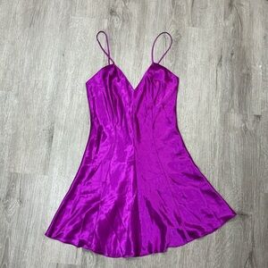 Fredericks of Hollywood purple/magenta slip dress